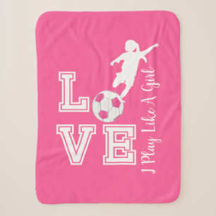 Liebe Soccer - Ich spiele wie ein Mädchen Sherpadecke