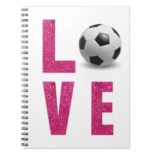 Liebe Soccer Notizblock