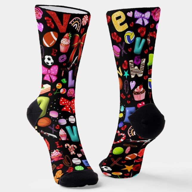 Liebe Socken (Gewinkelt)