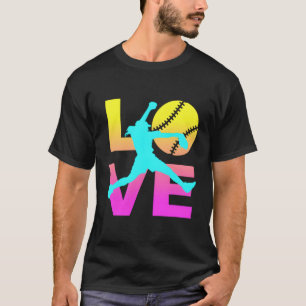 Liebe Softball N T-Shirt