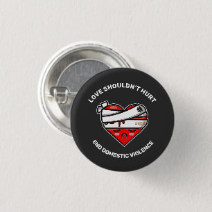 Liebe sollte die häusliche Gewalt nicht beenden Button