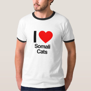 Liebe somalische Katzen T-Shirt