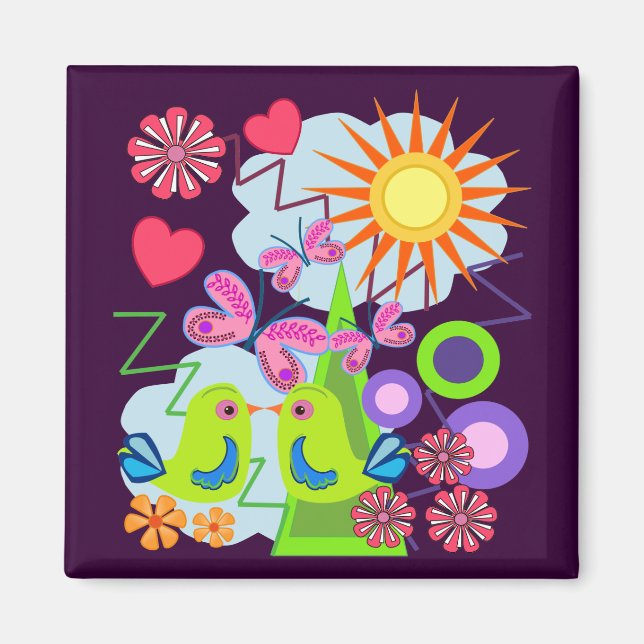 Liebe Sommerzeitmagnet Magnet (Vorne)