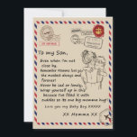 Liebe Son | Brief an meine Tochter Liebe You Baby  Einladung<br><div class="desc">Liebe Son | Zu meiner Tochter Liebe Sie mein Baby Boy aus Momma</div>