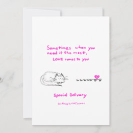 Liebe, Sonderlieferung Dankeskarte