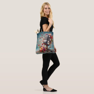 Liebe & Song - altmodisches Mikrofon - Volldrucken Tasche