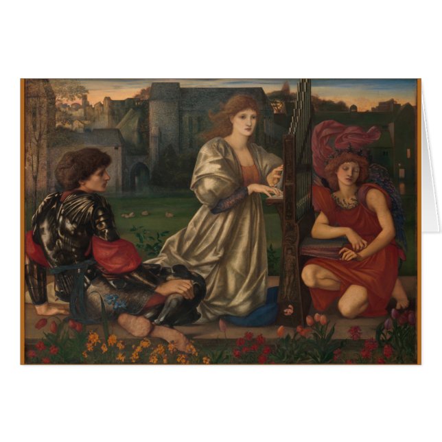 Liebe Song "Chant D'amour" von Edward Burne-Jones (Vorderseite (Horizontal))