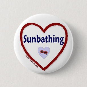 Liebe Sonnenbaden Button