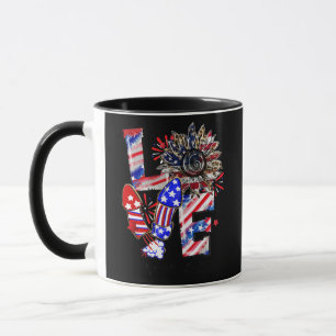 LIEBE Sonnenblume Leopard Feuerwerk Bus Helfer Leb Tasse