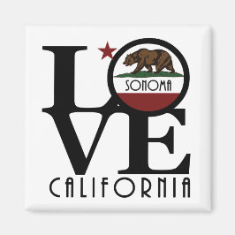 LIEBE Sonoma California Magnet