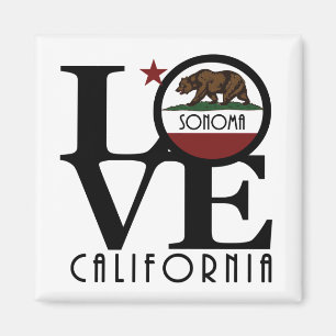 LIEBE Sonoma California Magnet
