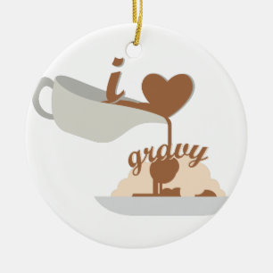 Liebe-Soße Keramik Ornament