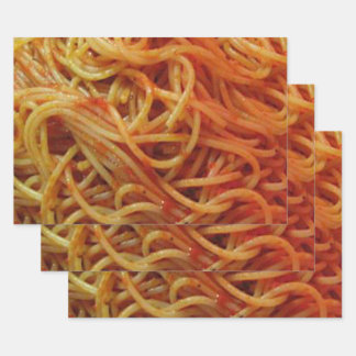 Liebe Spaghetti Geschenkpapier Set