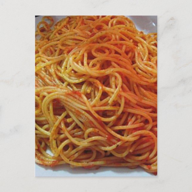 Liebe Spaghetti Postkarte (Vorderseite)