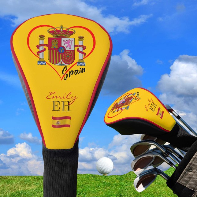 Liebe Spanien, Golf Mit Monogramm, Herz, spanische Headcover (Von Creator hochgeladen)