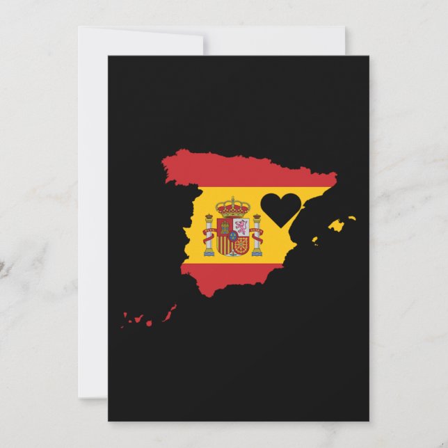 Liebe Spanien Gönnerland Einladung (Vorderseite)