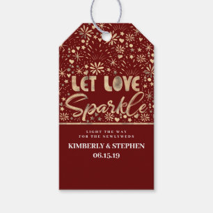 Liebe-Sparkle-Absenden gelassen Geschenkanhänger