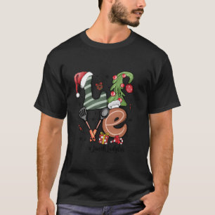 LIEBE Spatula Weihnachtsmannmütze Mittagessen Lady T-Shirt