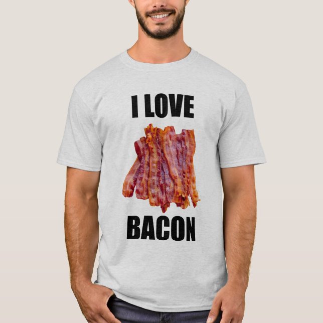Liebe-Speck-Grau-T-Shirt I der Männer T-Shirt (Vorderseite)