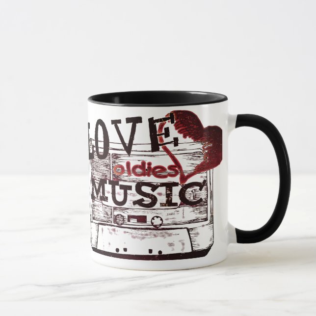 Liebe spielt Musik 2 Tasse (Rechts)