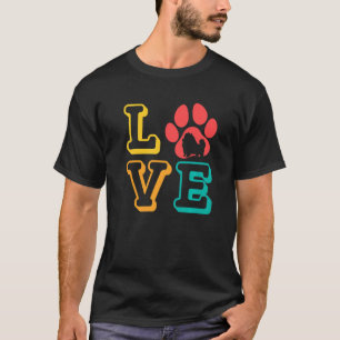 Liebe Spitz Paw Pommy Dog Breed German Spitz P T-Shirt