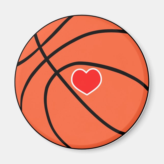 Liebe Sport Basketball Magnet (Vorne)