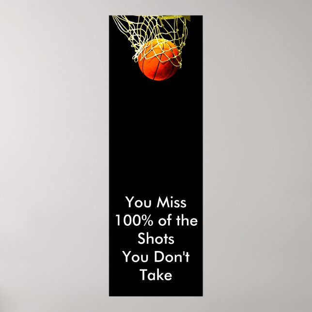 Liebe Sport Motivierend Zitat Basketball Poster (Vorne)