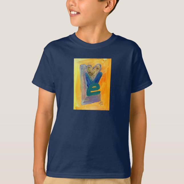 Liebe Spring Stack Inspiration Word Art Shirt (Vorderseite)