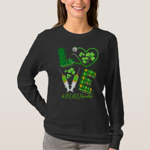 Liebe St Patrick S Heme Nurse Life Irish Kleeblatt T-Shirt