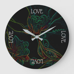 Liebe ständig große wanduhr