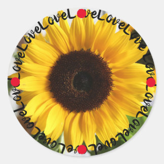 Liebe ständig runder aufkleber