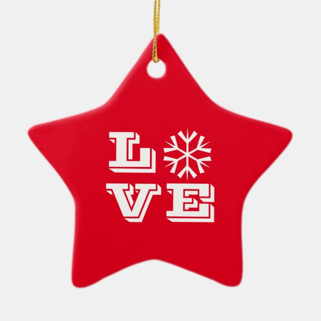 Liebe Star Ornament (Vorne)