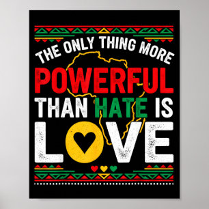 Liebe stärker als Hass Black History Month Liebe Poster
