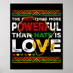 Liebe stärker als Hass Black History Month Poster