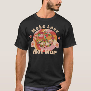 Liebe statt 60er Jahre Friedenszeichen T-Shirt