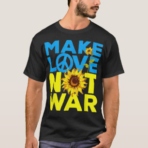 Liebe statt Frieden im 60er 70er Ukraine unterstü T-Shirt