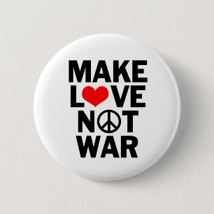 Liebe statt Krieg Button