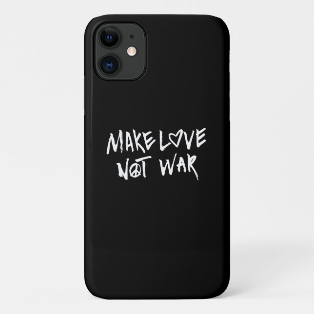 Liebe statt Krieg Case-Mate iPhone Hülle (Rückseite)