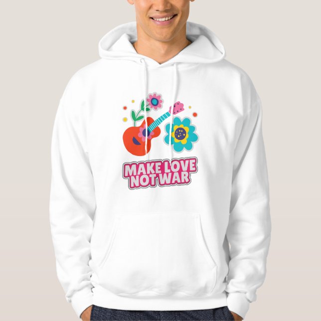 Liebe statt Krieg Hoodie (Vorderseite)