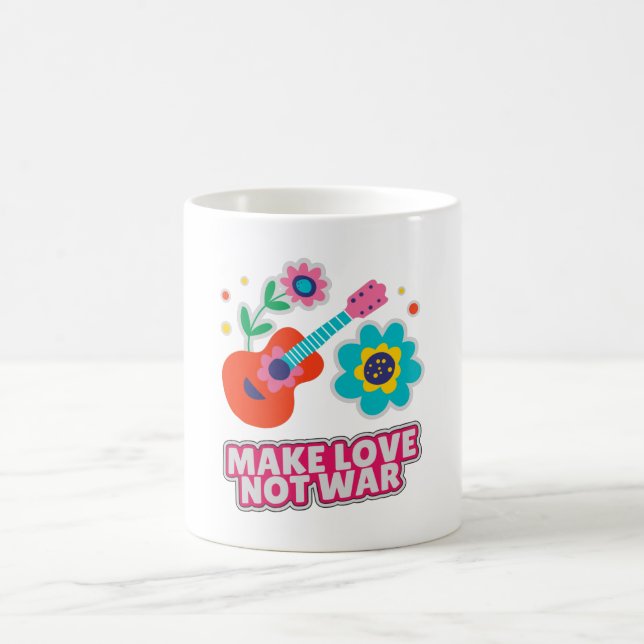Liebe statt Krieg Kaffeetasse (Mittel)
