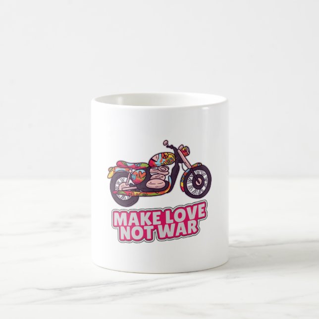 Liebe statt Krieg Kaffeetasse (Mittel)