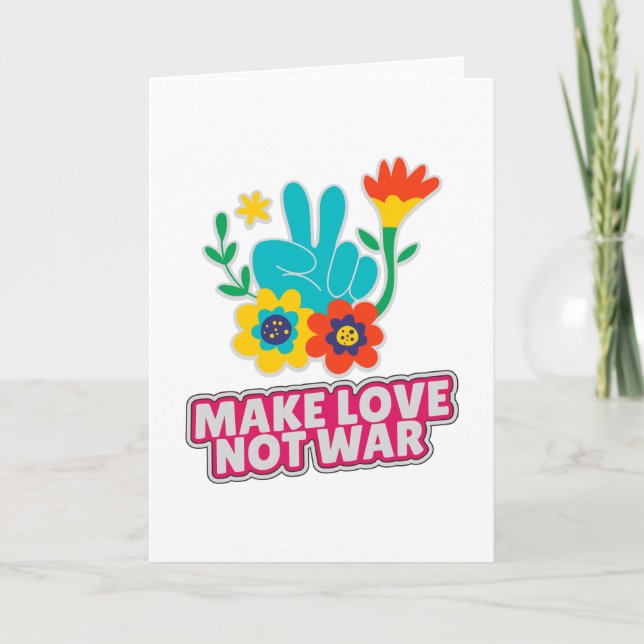 Liebe statt Krieg Karte (Vorderseite)
