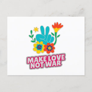 Liebe statt Krieg Postkarte