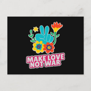 Liebe statt Krieg Postkarte