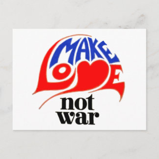 Liebe statt Krieg Postkarte