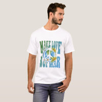 Liebe statt Krieg Retro Hippie Floral Peace Sign