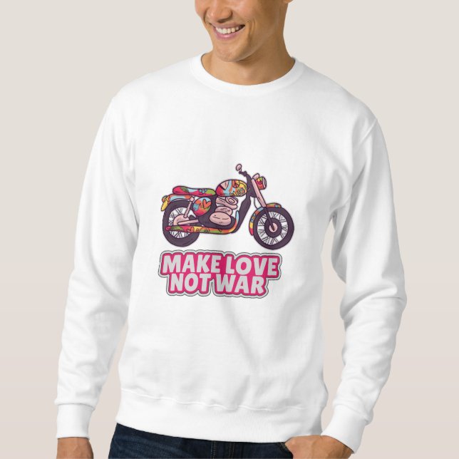 Liebe statt Krieg Sweatshirt (Vorderseite)