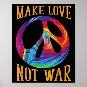 Liebe statt Krieg - Symbol des Friedens Poster
