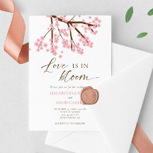 Liebe steht in Blüte Kirschblüten Hochzeit