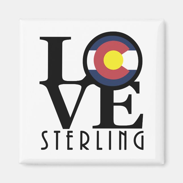 LIEBE Sterling Colorado Magnet (Vorne)